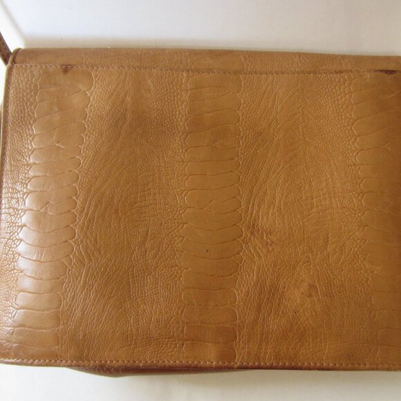 Vintage 1980’s Krizia Tan Leather Shoulder Bag Designer - Picture 6 of 12